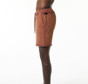 Haute qualité High Street hommes été lavage à l'acide Shorts taille moyenne séchage rapide respirant toile solide motif poches Anti-rides - Product Image 3