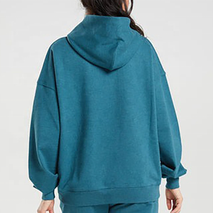 100% coton sweat à capuche personnalisé pour femmes avec poche kangourou sweat à capuche vestes de sport légères pour dames sweats à capuche d'hiver - Product Image 3