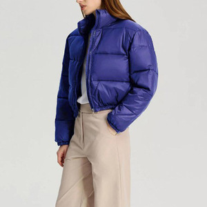 Veste d'hiver pour femme de haute qualité, veste à bulles courte pour l'hiver, veste matelassée chaude et décontractée, vêtements pour femmes - Product Image 5