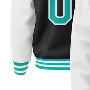 Veste d'hiver à manches longues pour homme en taille plus, personnalisée, coupe-vent, veste universitaire à capuche cousue, vente en gros - Product Image 6