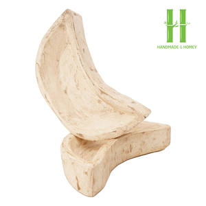 สินค้าขายดี ดีไซน์ไม่ซ้ำใคร ถ้วยเทียนไม้กระถินทรงพระจันทร์ สไตล์โบฮีเมียน เป็นมิตรกับสิ่งแวดล้อม ของตกแต่งงานปาร์ตี้ ของขวัญ งานฝีมือเวียดนาม - Product Image 2