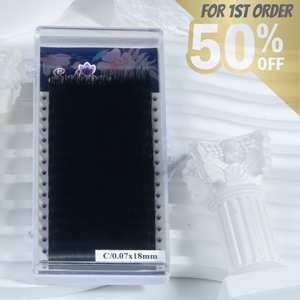 50% de réduction Vietnam Private Label Wholesale Volume Lash Extensions Cils individuels PBT Cachemire Soie Matériel Cils naturels - Product Image 5