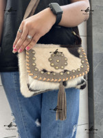 Nouveau design, sacs en cuir de vachette très tendance, sacs à main, sacs de shopping, sacs décontractés, sac à main pour femme en cuir de vachette à poils