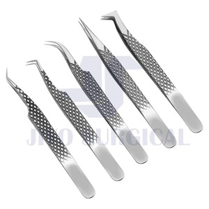 Wholesale private <b>label</b> colorful makeup tools stainless steel false eyelash <b>applicator</b> tweezer all kinds of eyelash tweezers - Product Image 5