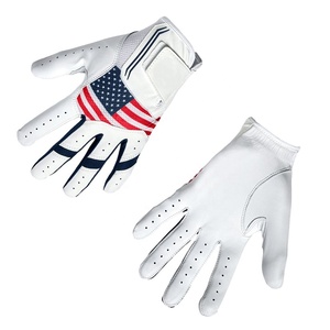 Guantes de golf Premium para hombre más vendidos, piel de oveja genuina, diseño de bandera de EE. UU. para todo tipo de clima, mano izquierda y derecha, calidad premium - Product Image 4