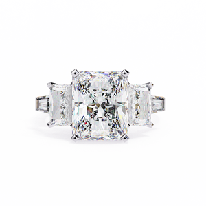 Fabricant OEM Vente en gros Bague en diamant de laboratoire taille rayonnante IGI D E Couleur Bague de fiançailles en or 14K Logo personnalisé - Product Image 5