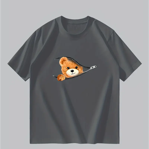 Camiseta de ropa a granel de alta calidad con diseño de bordado de impresión personalizada 100% algodón último diseño - Product Image 1