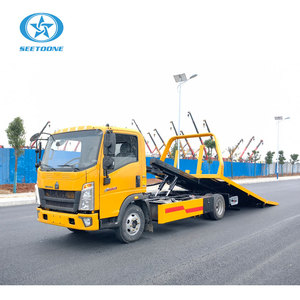 Nuevo Camión de Remolque Howo Diésel 4x2, Transmisión Manual, Capacidad de 6 Toneladas, Transportador de Autos, Remolque de Rescate en Carretera, <span class=keywords><strong>Plataforma</strong></span> Plana - Product Image 3