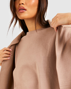 Nouveau arrivé 2025 100% coton femmes 2 pièces t-shirt surdimensionné et ensemble court de motard personnalisé DTF imprimé logo dames ensemble de jogging - Product Image 2