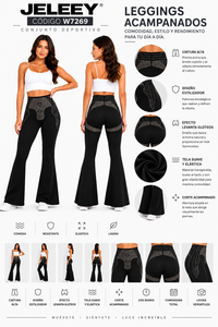 JELEEEY Conjunto de yoga de 2 piezas con tirantes cruzados, top corto con cuello redondo, leggings de cintura alta y largo completo, rayón/spandex, sin costuras, transpirable - Product Image 1