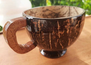 Taza de cáscara orgánica para jugo de batido Taza de coco hecha a mano natural para un estilo de vida sostenible de Tradebyd - Product Image 3