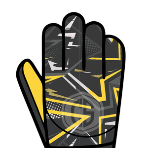 Nouveauté Gants de gardien de but à découpe négative et design géométrique, Gants de football en latex pour une performance par tous les temps - Product Image 3