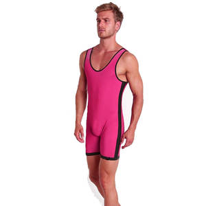 Customized Factory Wholesale Weightlifting Uniform High Quality Professional Weightlifting Men's Wrestling <b>Singlets</b> - Product Image 5