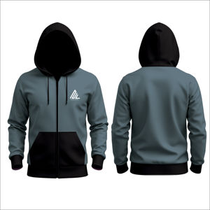 Sweat à capuche zippé surdimensionné et uni de haute qualité pour hommes Logo personnalisé Sweat à capuche zippé complet disponible Vente en gros sur mesure - Product Image 4