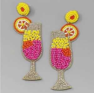 Pendientes de gota de estrella con cuentas blancas de calidad superior al por mayor accesorios de moda para dama de honor con cuentas de semillas - Product Image 6