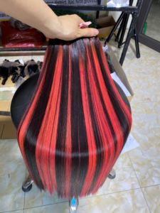 Paquets de cheveux vietnamiens bruts de meilleure qualité, paquet de cheveux frisés crépus noirs naturels, cheveux crus vietnamiens 100% - Product Image 4