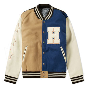 Vestes Hip Hop Lettermen Streetwear pour hommes, vêtements d'extérieur de marque, vestes d'hiver décontractées sur mesure en laine/cuir, style slim, High Street - Product Image 1