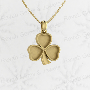 Genuine 925 Sterling Silver <b>28mm</b> Semi Mount Blank Heart Leaf Design Keepsake Breastmilk Pendant Bezel Setting Gemstone Jewelry - Product Image 1