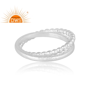 Hot Design Sterling <b>Silver</b> Band <b>Ring</b> Custom Design Jewelry For Women Gift For Her - Product Image 2