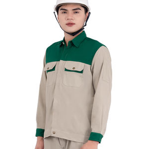 Ropa de trabajo industrial personalizada de manga larga para hombre con pantalones cargo - Product Image 2