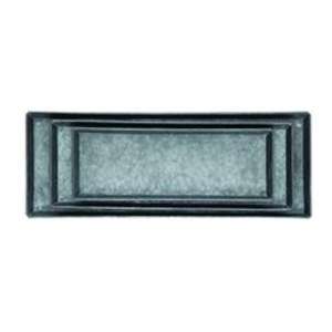 Plateau de service en métal galvanisé rustique robuste Beau design en bois et acier pour la décoration intérieure inspirée des vacances à la ferme - Product Image 1