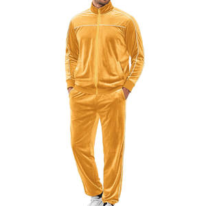 Nouveau design sur mesure, survêtement en velours de qualité supérieure, OEM, velours vierge, survêtement de haute qualité pour homme, automne/hiver 2026 - Product Image 1