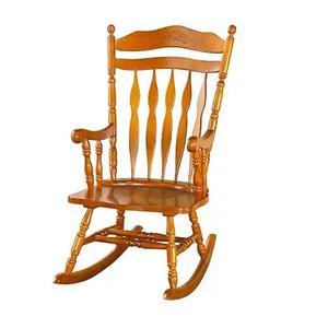 Excelente silla de descanso de madera moderna de proveedor indio reclinable Diseño Europeo Diseño Vintage tallado hecho a mano madera de teca maciza - Product Image 3