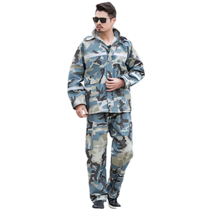 Veste de pluie en PU durable pour usage industriel et extérieur, col mandarin, fermeture éclair avant, motif uni, prix - Product Image 4