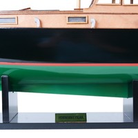 Hemingway Pilar Holz-Dekorationsboot 73cm 2,9kg Outdoor Anpassbare Kapazität Vietnam-Herkunft Modell B198