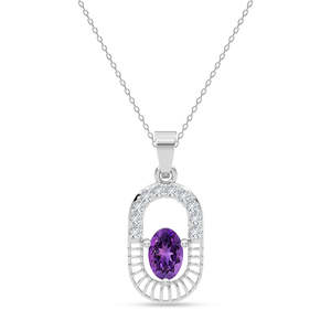 Collar con Colgante de Gota de Agua con Circonita, Diamante y Perla, Estilo Religioso en Oro de 18K - Product Image 1