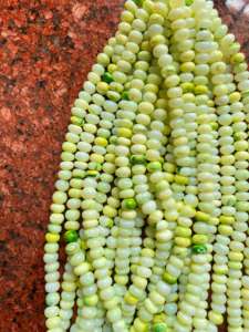 Cuentas de ópalo verde Pista, cuentas de piedras preciosas AAA Rondelle, fabricación de joyas, cuentas de piedras preciosas para collar, pulsera, regalo para ella - Product Image 3