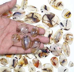 Vente en gros d'agate naturelle Montana Agate cabochon pierre précieuse naturelle Montana Agate belle pierre précieuse pour la fabrication de bijoux - Product Image 3