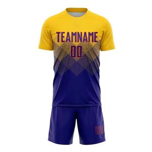 Ensemble d'uniformes d'entraînement de football unisexe personnalisé avec sublimation intégrale, maillots de football personnalisables, vêtements d'équipe de club, 100% polyester - Product Image 2
