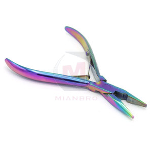 คีมต่อผมสีไททาเนียมปรับแต่งชื่อแบรนด์ของคุณ - Product Image 1