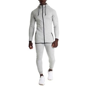 Logotipo personalizado Slim Fitted Training Jogging Wear Athletic Workout Running Hoodie Winter Pants Set Fleece Fabric ODM Supply - Product Image 1