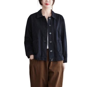 Mélange parfait de style et de confort Veste boutonnée en denim pour femmes et filles Veste en jean surdimensionnée pour dames - Product Image 5