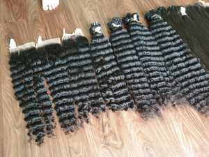 100% Remy Extensions de tissage de cheveux humains vietnamien donneur unique Double dessiné lâche vague profonde faisceau avec perte gratuite - Product Image 3