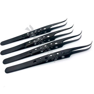 RMI prix de gros pince à épiler d'extension de cils de qualité supérieure nouveau Design pour pince à épiler meilleure qualité pince à épiler Full Black Plasma - Product Image 3