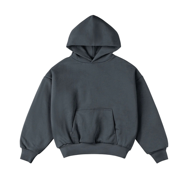 2024 OEM Custom Box Fit Heavyweight 400 GSM Hoodies 800 GSM to 1000 GSM Boxy Cropped Double Layer Hoodie