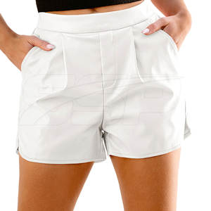 Customized Logo Wholesale <b>Women</b> <b>Leather</b> <b>Shorts</b> Cheap Price New Style <b>Leather</b> <b>Shorts</b> For <b>Women</b> - Product Image 1