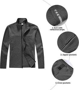 Survêtement de sport pour hommes, tenue de jogging d'hiver, ensemble de deux pièces, combinaison d'entraînement, vêtements de sport avec logo personnalisé - Product Image 6