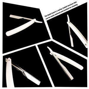 Maquinilla de Afeitar Profesional de Seguridad con Una Sola Cuchilla, Mango de Acero Inoxidable y Cuchilla de Acero Superinoxidable - Product Image 6