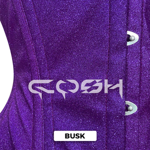 Corsé Morado Brillante con Cierre Frontal, Corsé Glamuroso para Fiestas - Product Image 6