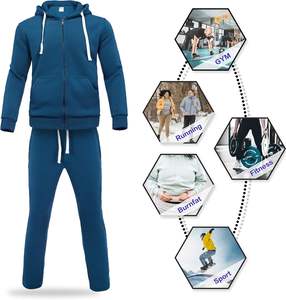 Sudadera con capucha transpirable Eco-Friendly Impreso Patrón sólido Invierno Peso pesado SWEATSUIT Técnica de diamantes de imitación Ligero - Product Image 3