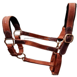 Remium-cabestro de caballo con costuras elegantes y acolchado suave, herrajes ajustables de latón - Product Image 1