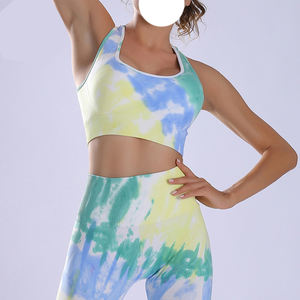 Ensemble de yoga extensible pour femmes, deux pièces, soutien-gorge de sport et leggings, respirant, vêtements de sport pour la salle de sport, OEM personnalisé, vente en gros - Product Image 4