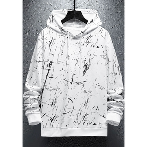 Jersey informal de manga larga de algodón 100% para hombre, sudadera térmica de felpa francesa de alta calidad, sudaderas personalizadas para la temporada de primavera - Product Image 1