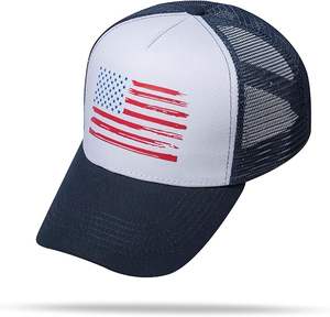 หมวกแก๊ปตาข่ายโพลีเอสเตอร์ 100% ปรับขนาดได้ สำหรับพิมพ์ลายแบบซับลิเมชั่น พร้อมพิมพ์นูน สำหรับผู้ใหญ่ แบบยูนิเซ็กซ์ - Product Image 5