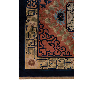 Tapis en laine noué à la main Aalam Blue Pae-6465, motif floral, rectangulaire 9x12, tapis de salon pour adolescents, décorations de couloir - Product Image 4