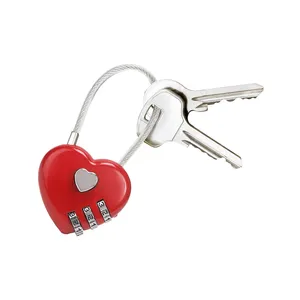 Lucchetto da Viaggio Personalizzato a Forma di Cuore Medea, Accessorio per Dispositivi Elettronici - Product Image 3